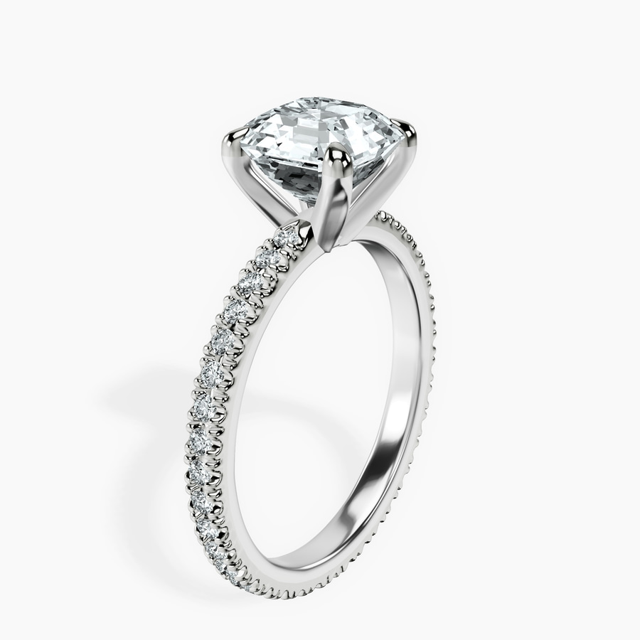 10kt White Gold Claire Full Eternity Lab Diamond Ring standing product image one