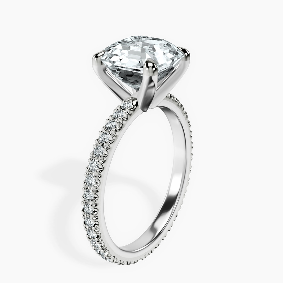 Platinum Claire Full Eternity Lab Diamond Ring standing product image one