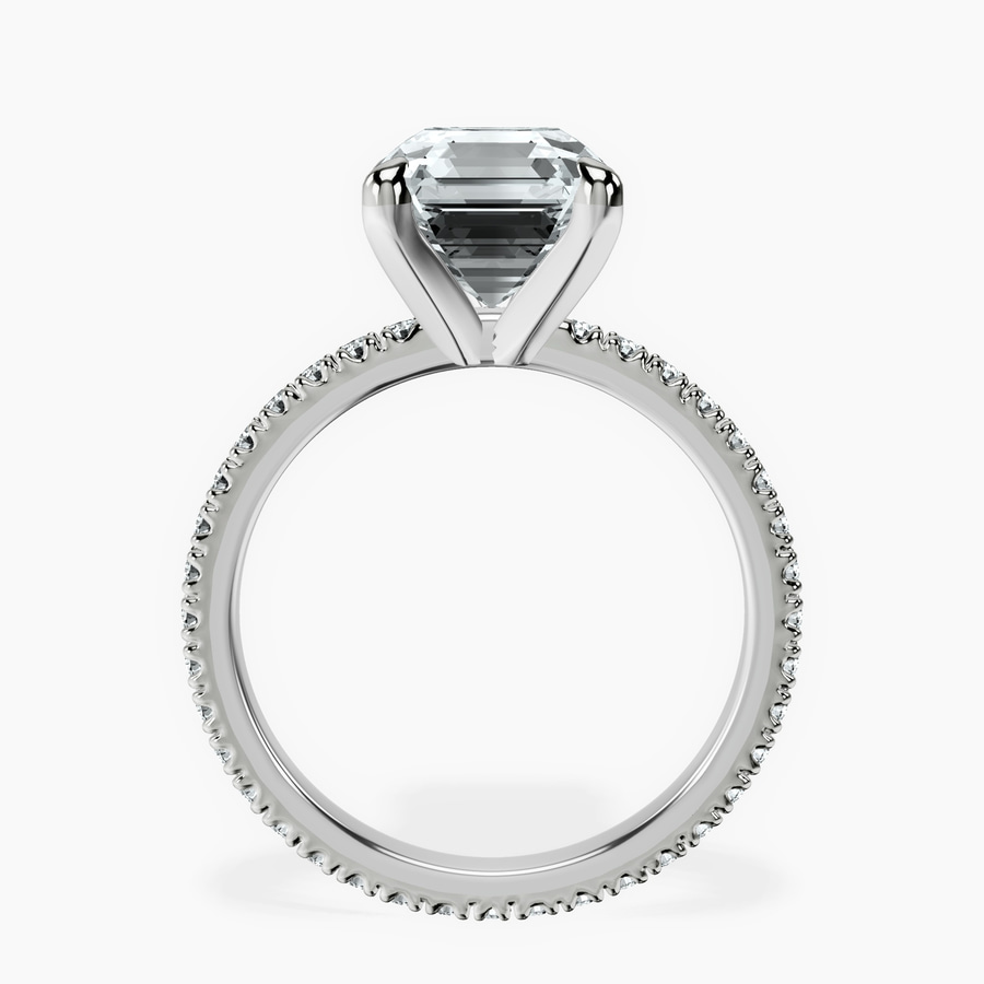 Platinum Claire Full Eternity Lab Diamond Ring side right image one