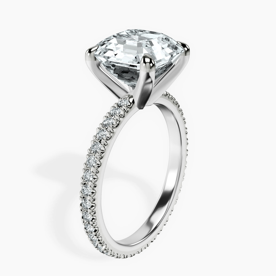 Platinum Claire Full Eternity Lab Diamond Ring standing product image one