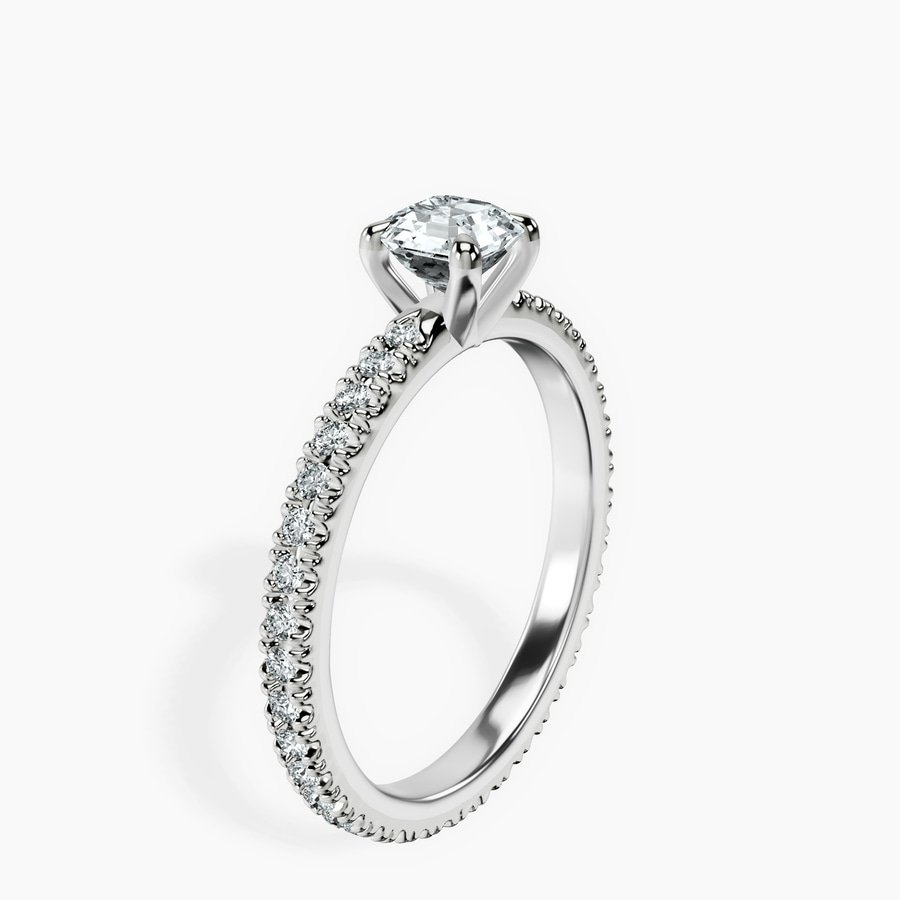 Platinum Claire Full Eternity Lab Diamond Ring standing product image one