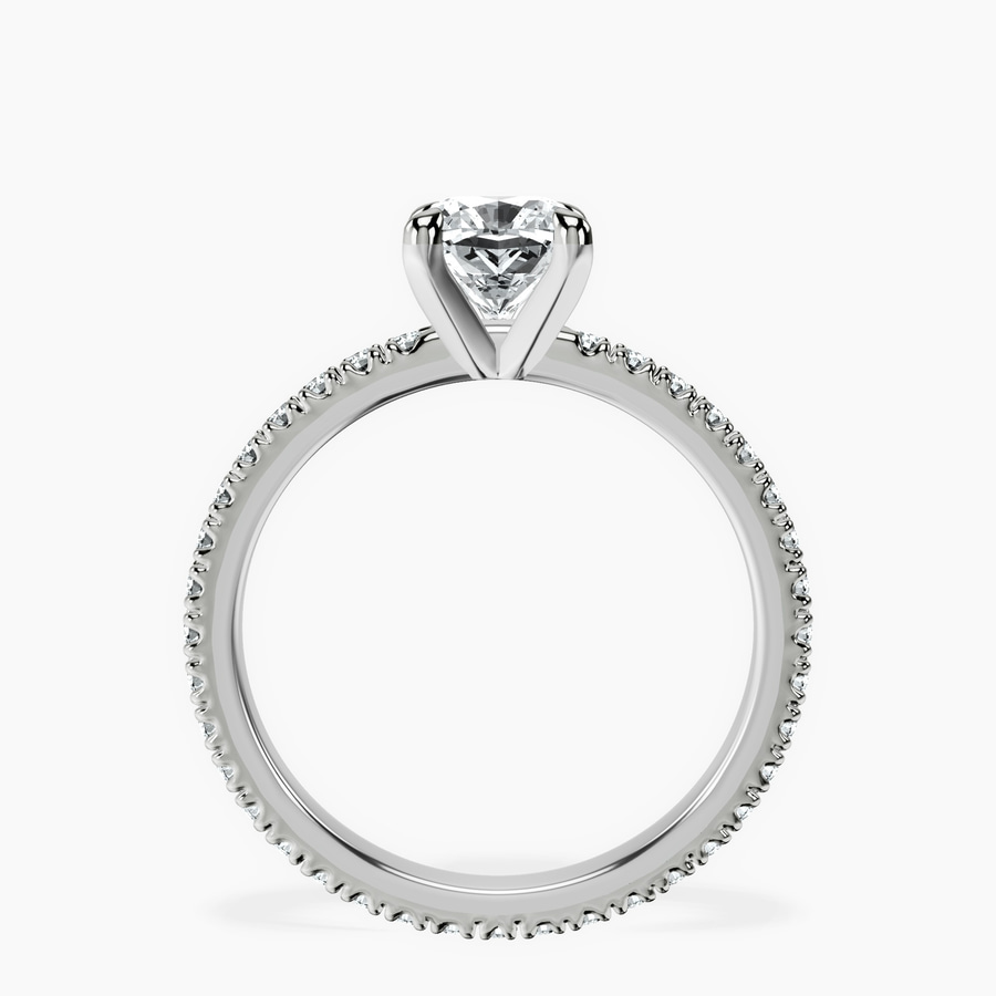 10kt White Gold Claire Full Eternity Lab Diamond Ring side right image one