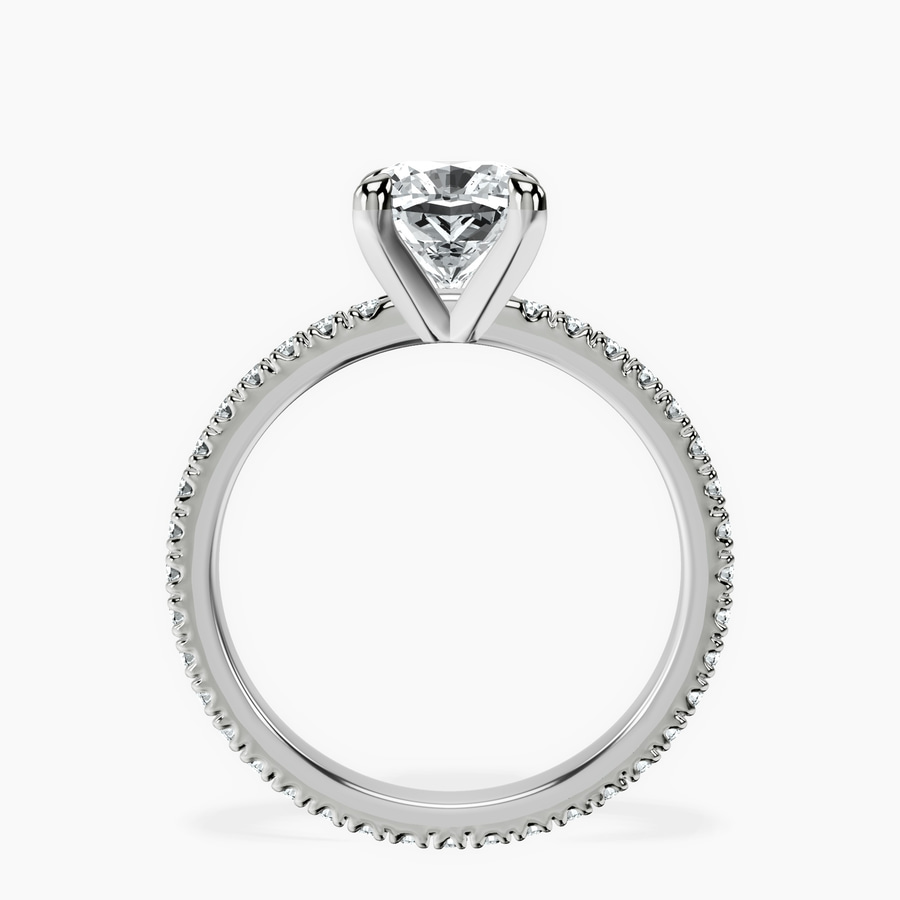 Platinum Claire Full Eternity Lab Diamond Ring side right image one