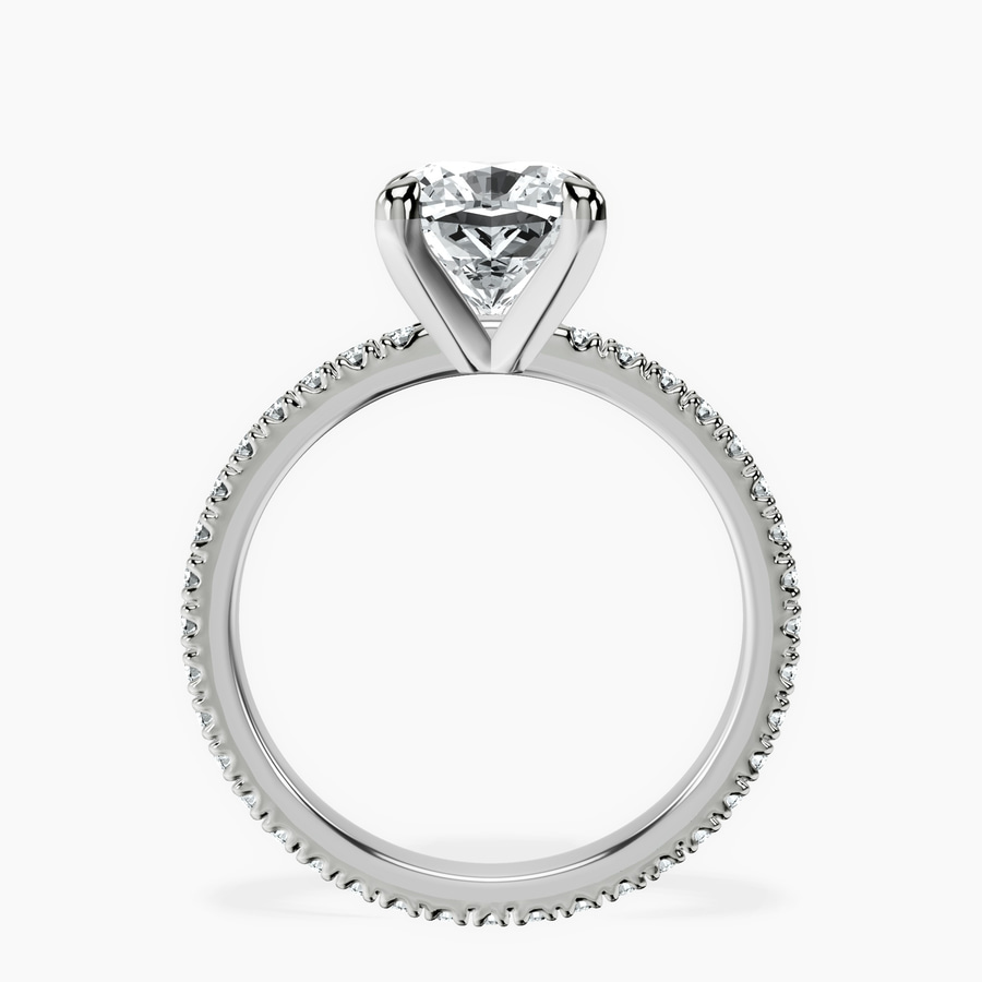 10kt White Gold Claire Full Eternity Lab Diamond Ring side right image one