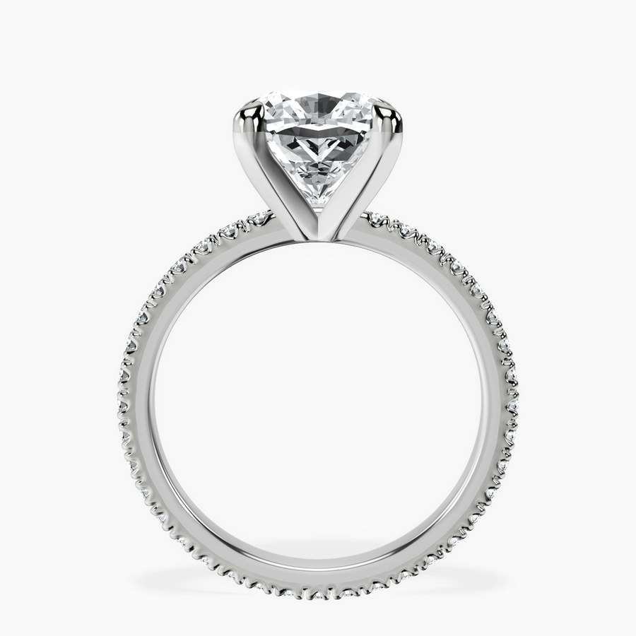 10kt White Gold Claire Full Eternity Lab Diamond Ring side right image one
