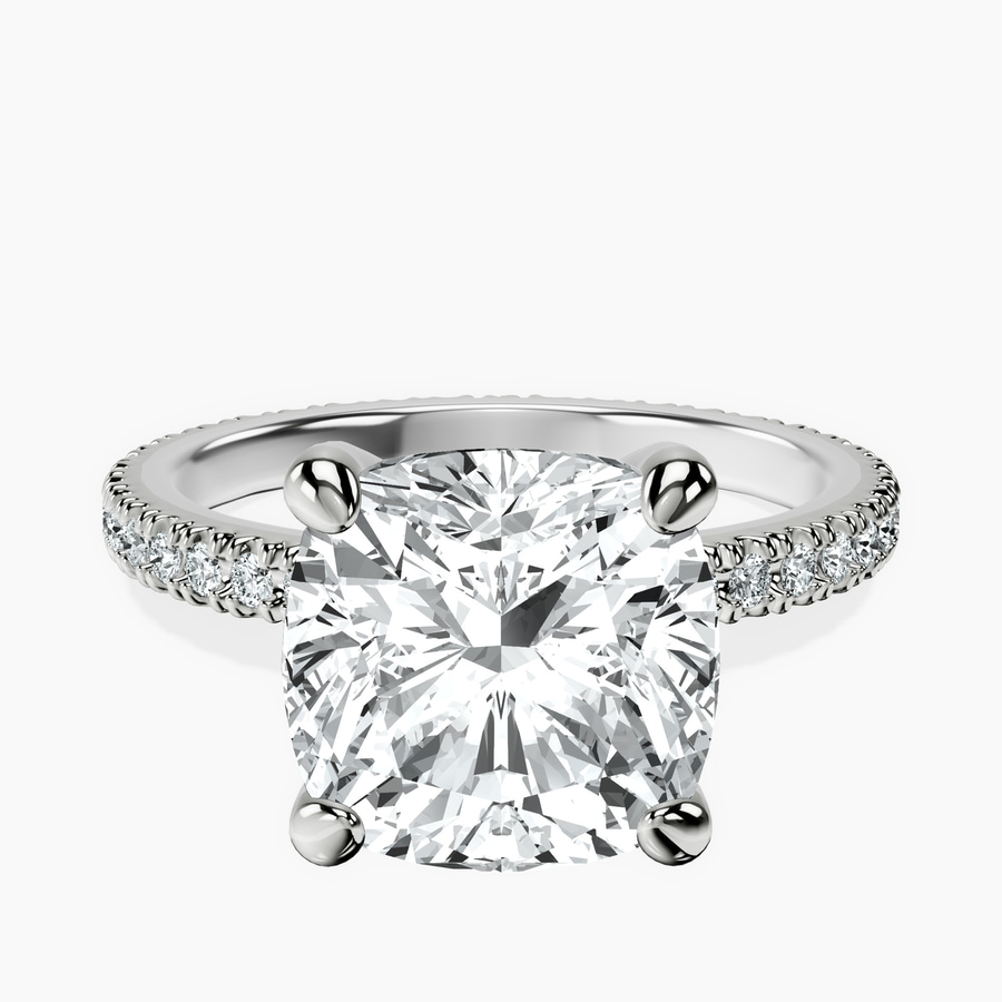 Platinum Claire Full Eternity Lab Diamond Ring front image