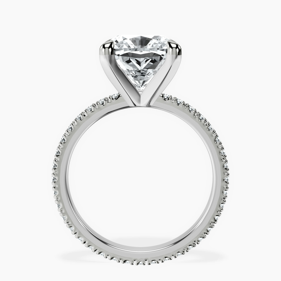 10kt White Gold Claire Full Eternity Lab Diamond Ring side right image one