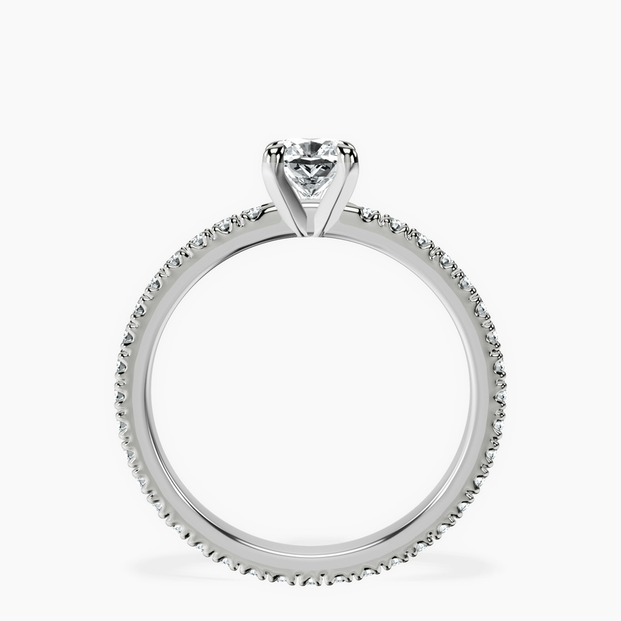 10kt White Gold Claire Full Eternity Lab Diamond Ring side right image one