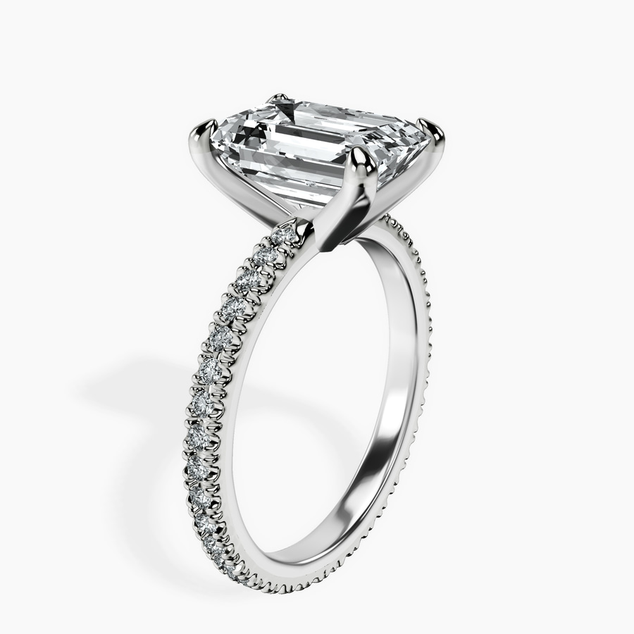 14kt White Gold Claire Full Eternity Lab Diamond Ring standing product image one