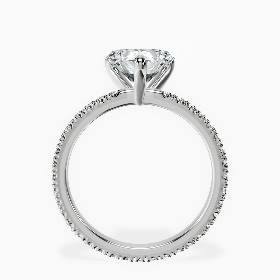 Platinum Claire Full Eternity Lab Diamond Ring side right image one