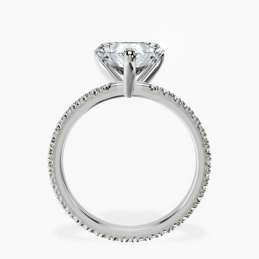 10kt White Gold Claire Full Eternity Lab Diamond Ring side right image one