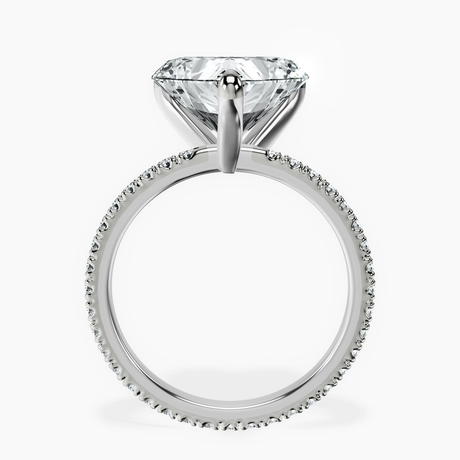 14kt White Gold Claire Full Eternity Lab Diamond Ring side right image one