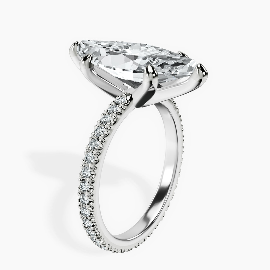 Platinum Claire Full Eternity Lab Diamond Ring standing product image one