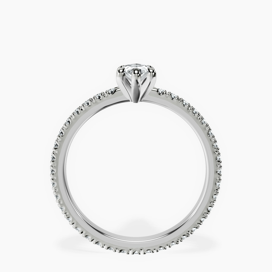 Platinum Claire Full Eternity Lab Diamond Ring side right image one