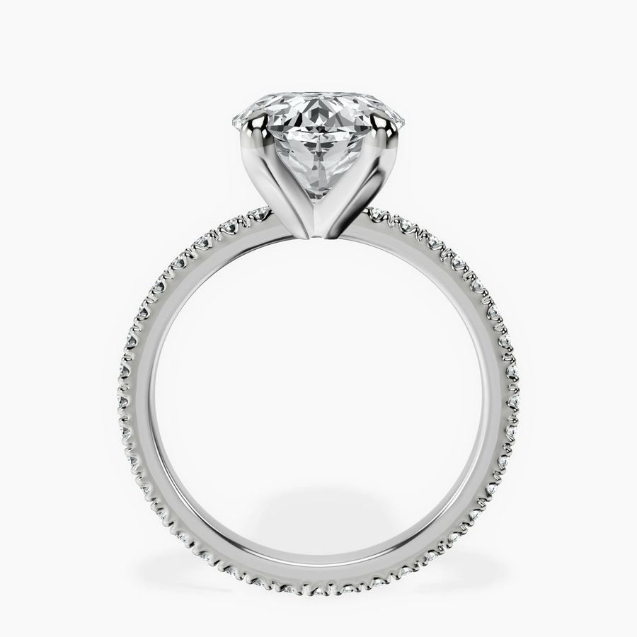 14kt White Gold Claire Full Eternity Lab Diamond Ring side right image one