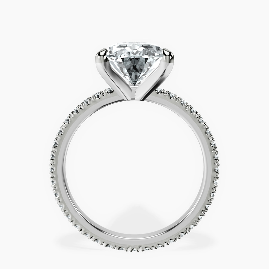 18kt White Gold Claire Full Eternity Lab Diamond Ring side right image one