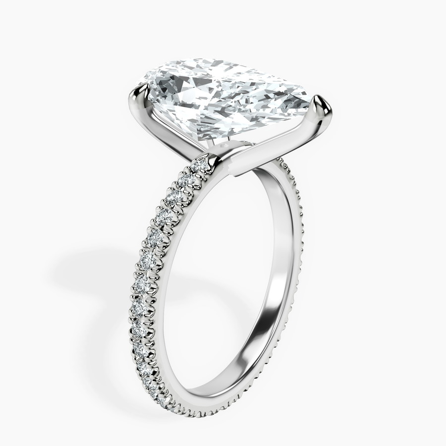 18kt White Gold Claire Full Eternity Lab Diamond Ring standing product image one