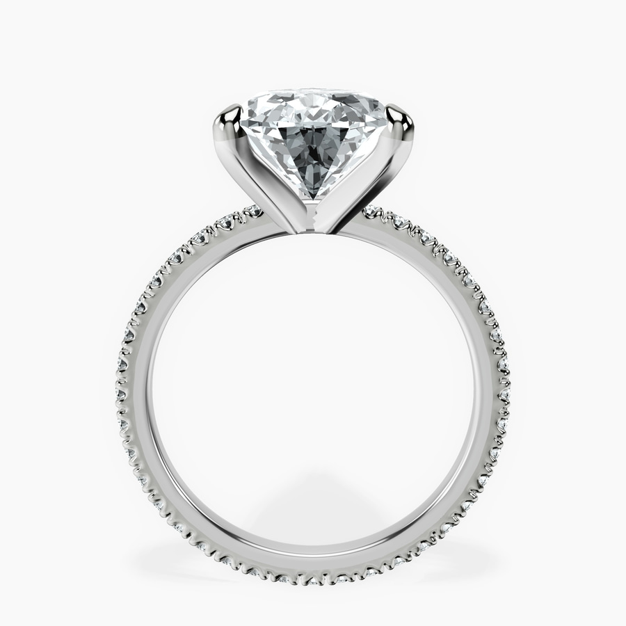 18kt White Gold Claire Full Eternity Lab Diamond Ring side right image one