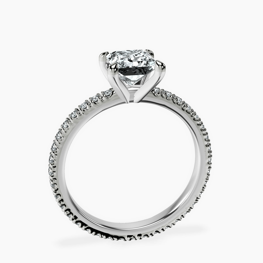 Platinum Claire Full Eternity Lab Diamond Ring side right image one