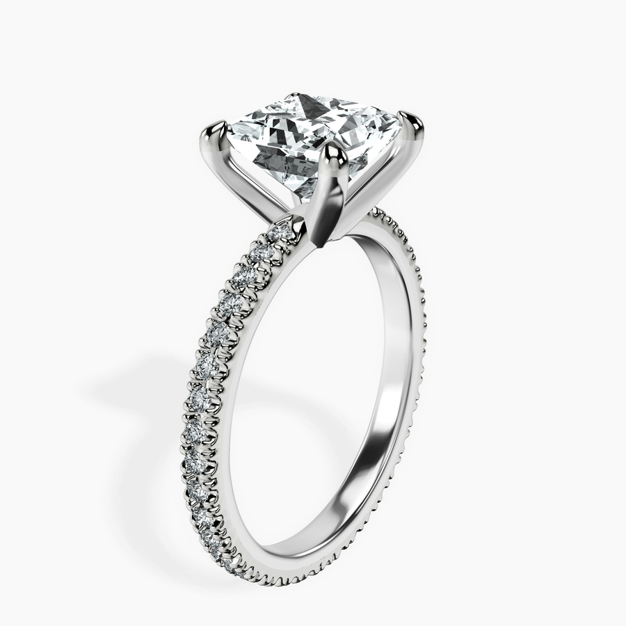 Platinum Claire Full Eternity Lab Diamond Ring standing product image one