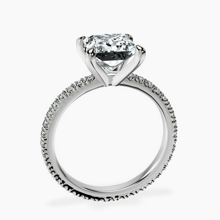 Platinum Claire Full Eternity Lab Diamond Ring side right image one