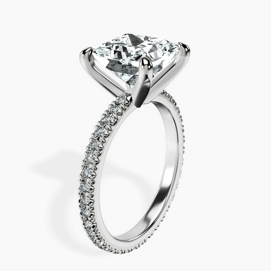 Platinum Claire Full Eternity Lab Diamond Ring standing product image one