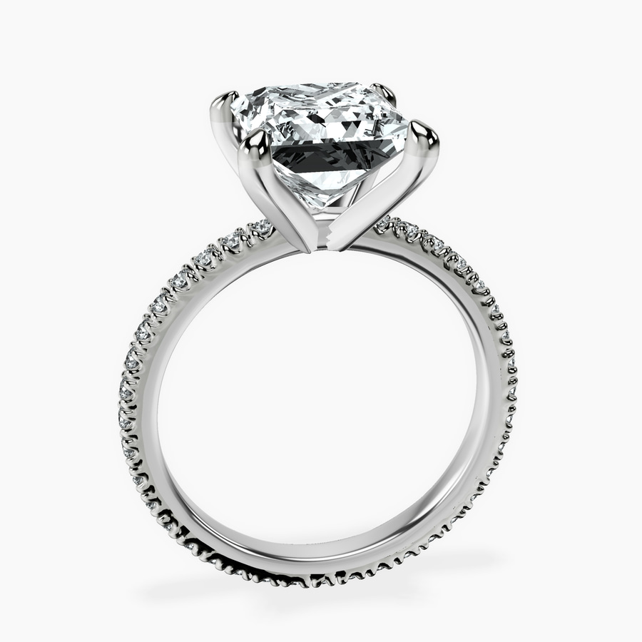 Platinum Claire Full Eternity Lab Diamond Ring side right image one