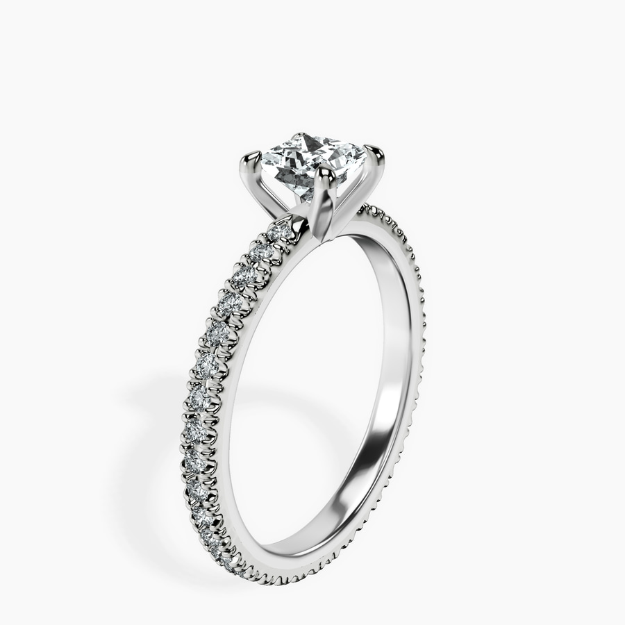 Platinum Claire Full Eternity Lab Diamond Ring standing product image one