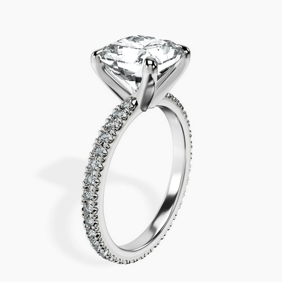 10kt White Gold Claire Full Eternity Lab Diamond Ring standing product image one