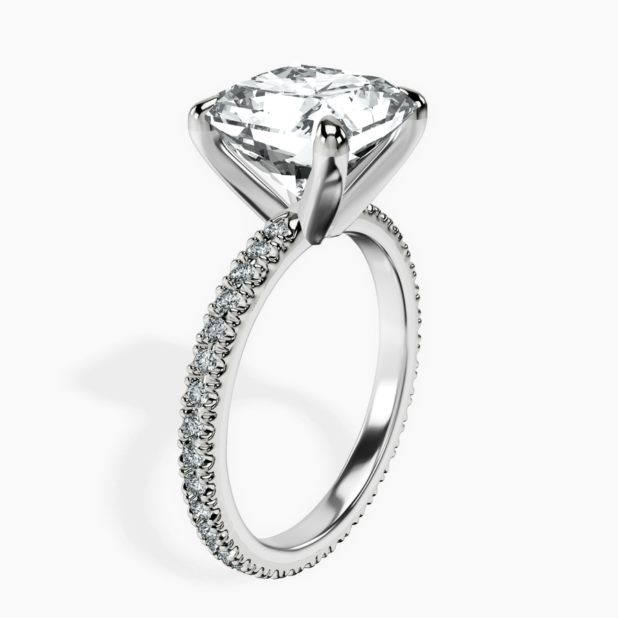 10kt White Gold Claire Full Eternity Lab Diamond Ring standing product image one