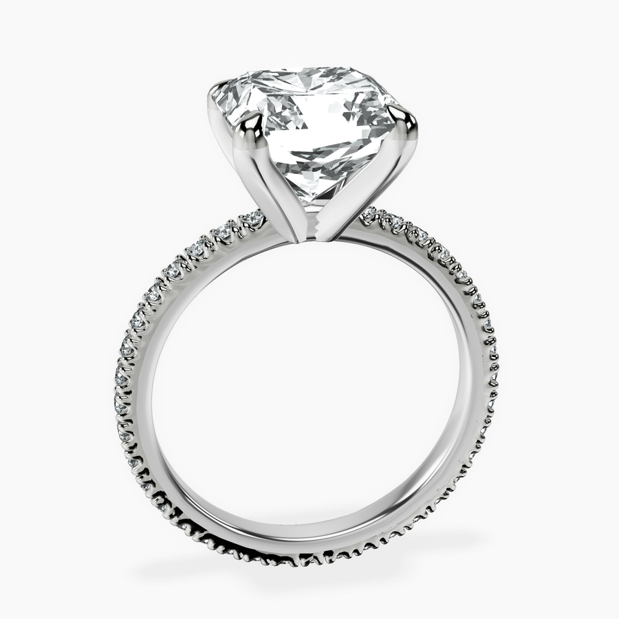 10kt White Gold Claire Full Eternity Lab Diamond Ring side right image one