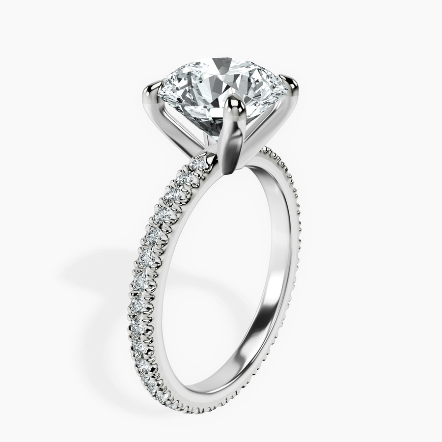 Platinum Claire Full Eternity Lab Diamond Ring standing product image one