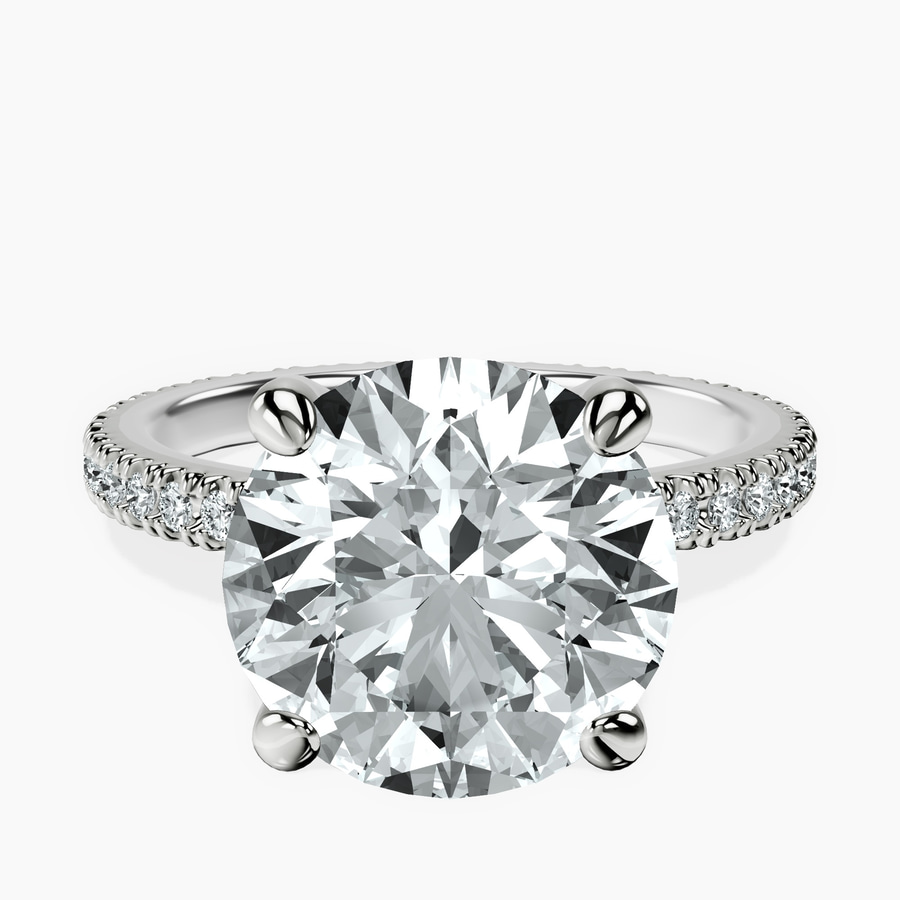 Platinum Claire Full Eternity Lab Diamond Ring front image