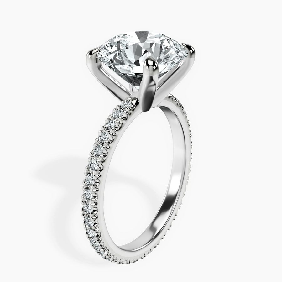 14kt White Gold Claire Full Eternity Lab Diamond Ring standing product image one