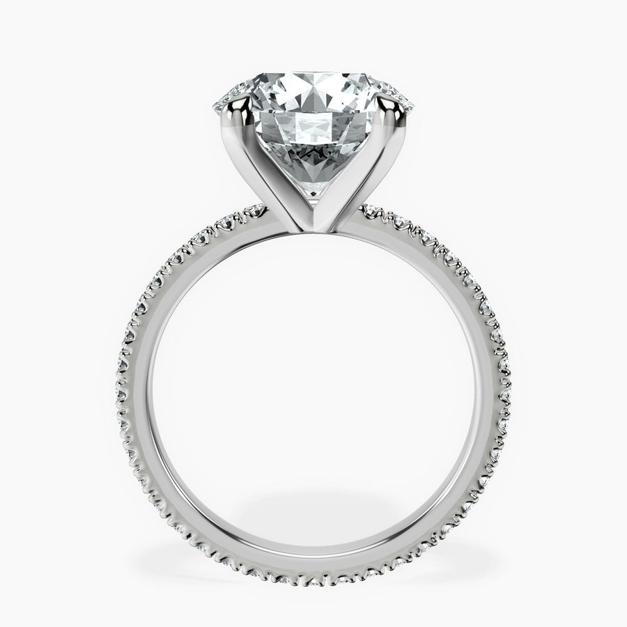 14kt White Gold Claire Full Eternity Lab Diamond Ring side right image one