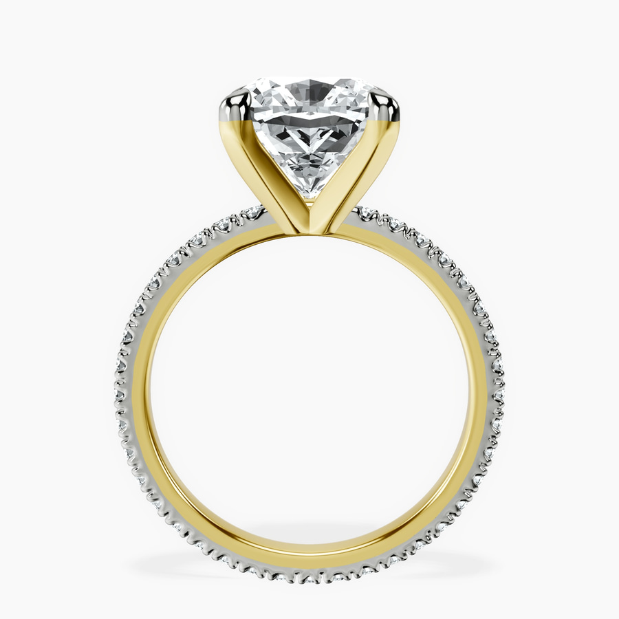 10kt Yellow Gold Claire Full Eternity Lab Diamond Ring side right image one