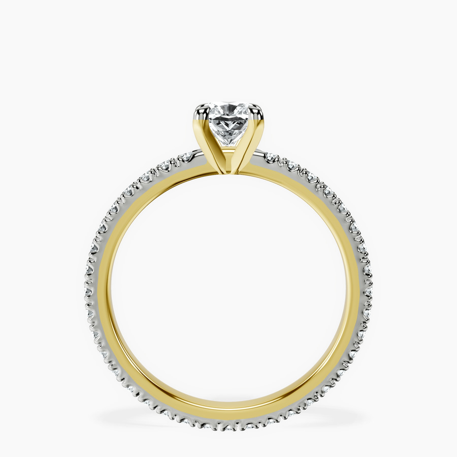 14kt Yellow Gold Claire Full Eternity Lab Diamond Ring side right image one