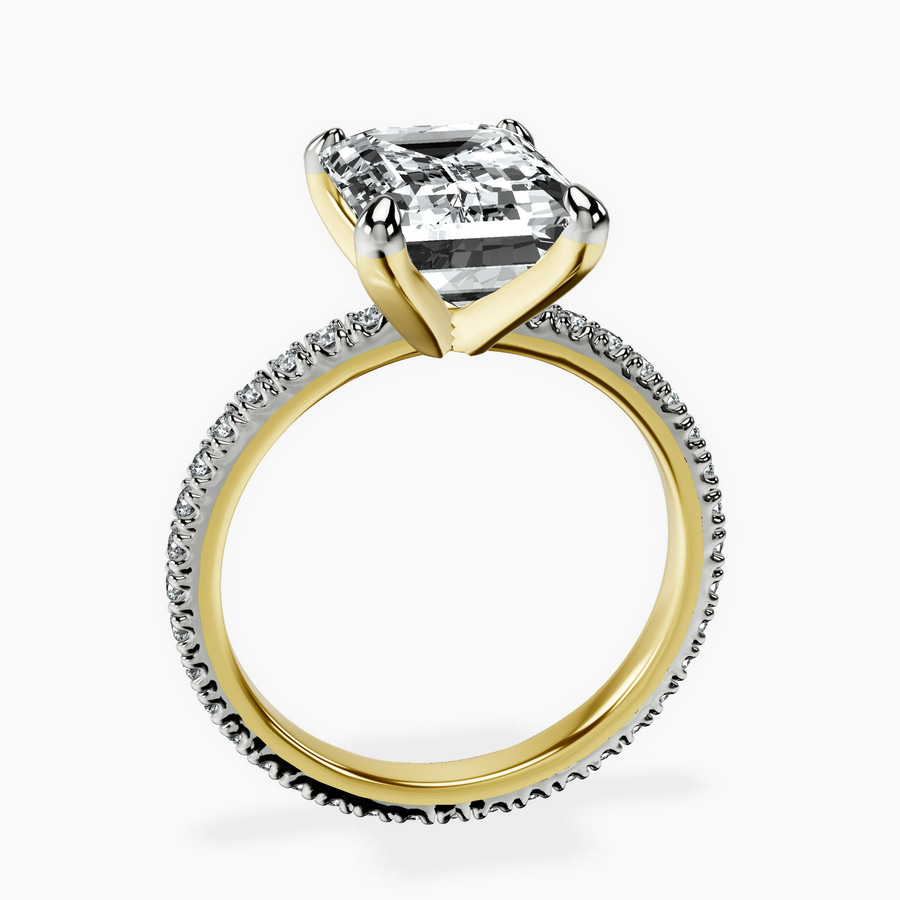 14kt Yellow Gold Claire Full Eternity Lab Diamond Ring side right image one