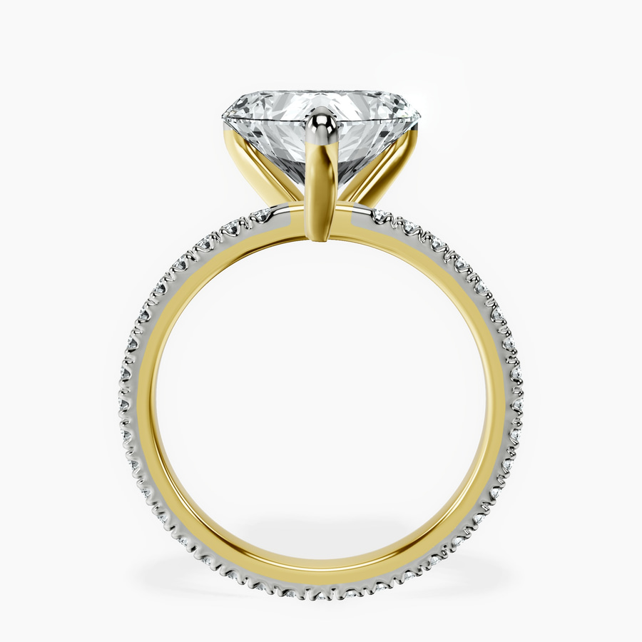 14kt Yellow Gold Claire Full Eternity Lab Diamond Ring side right image one