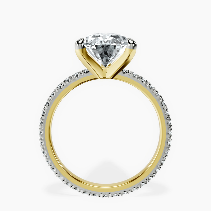 18kt Yellow Gold Claire Full Eternity Lab Diamond Ring side right image one