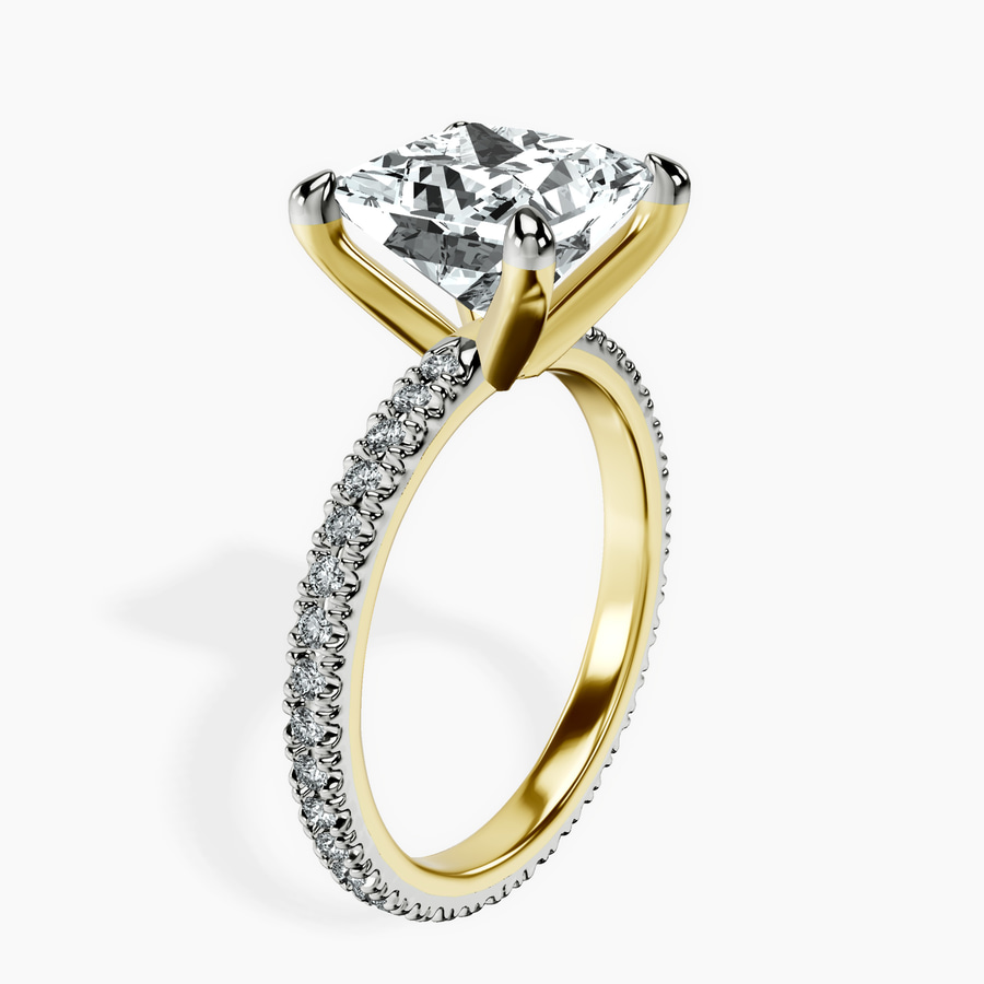 14kt Yellow Gold Claire Full Eternity Lab Diamond Ring standing product image one