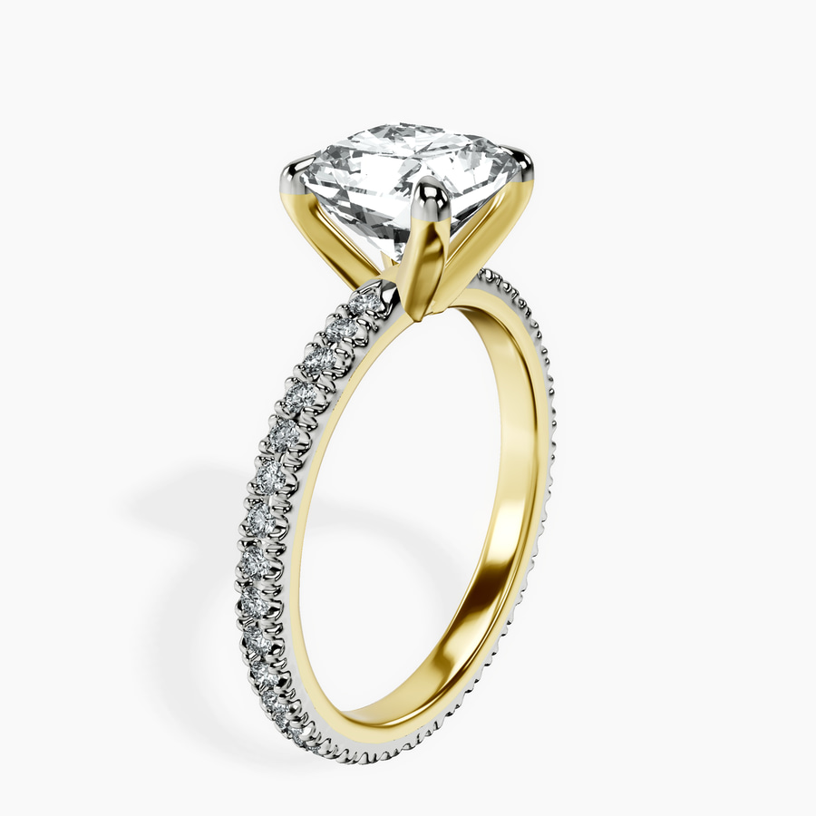 18kt Yellow Gold Claire Full Eternity Lab Diamond Ring standing product image one