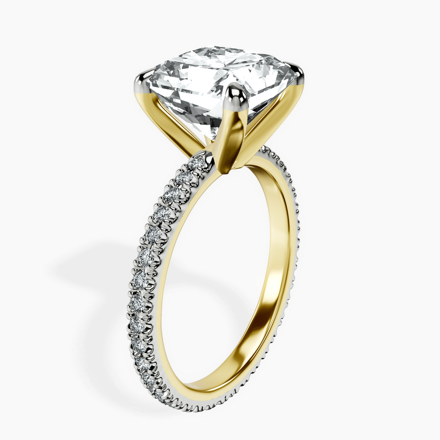 10kt Yellow Gold Claire Full Eternity Lab Diamond Ring standing product image one