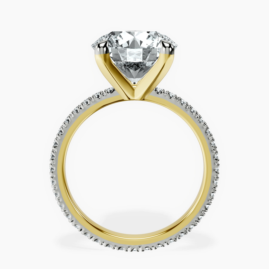 14kt Yellow Gold Claire Full Eternity Lab Diamond Ring side right image one
