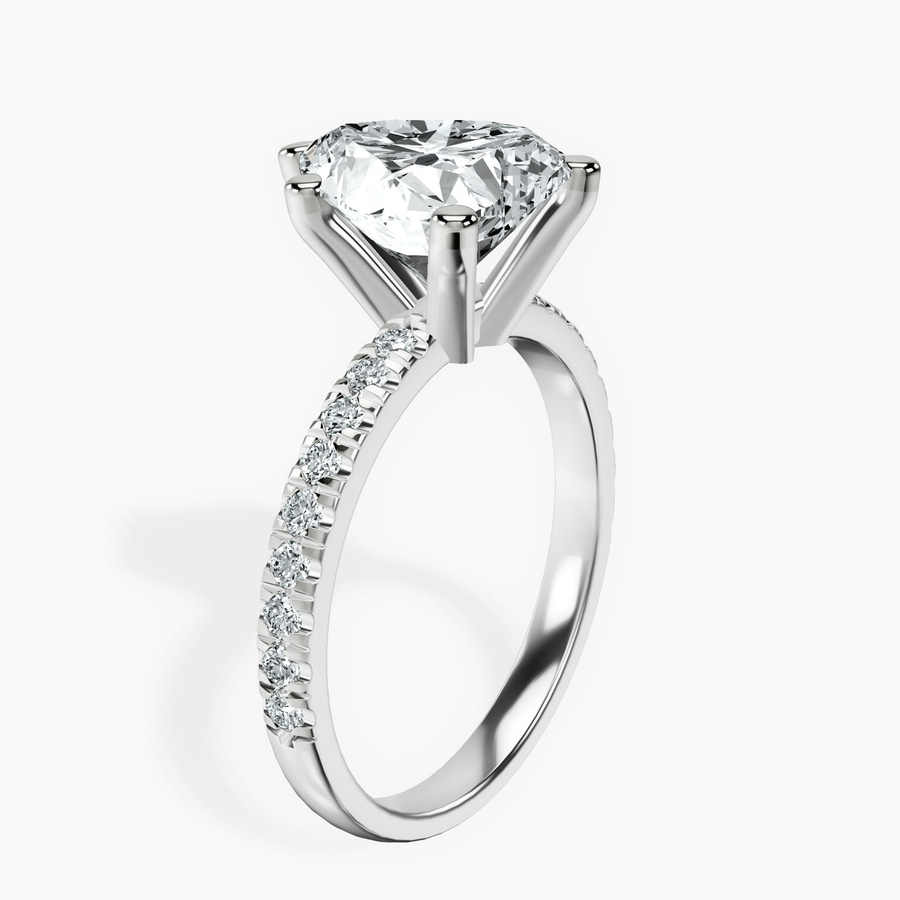 Platinum Venetia Half Eternity Lab Diamond Ring standing product image one