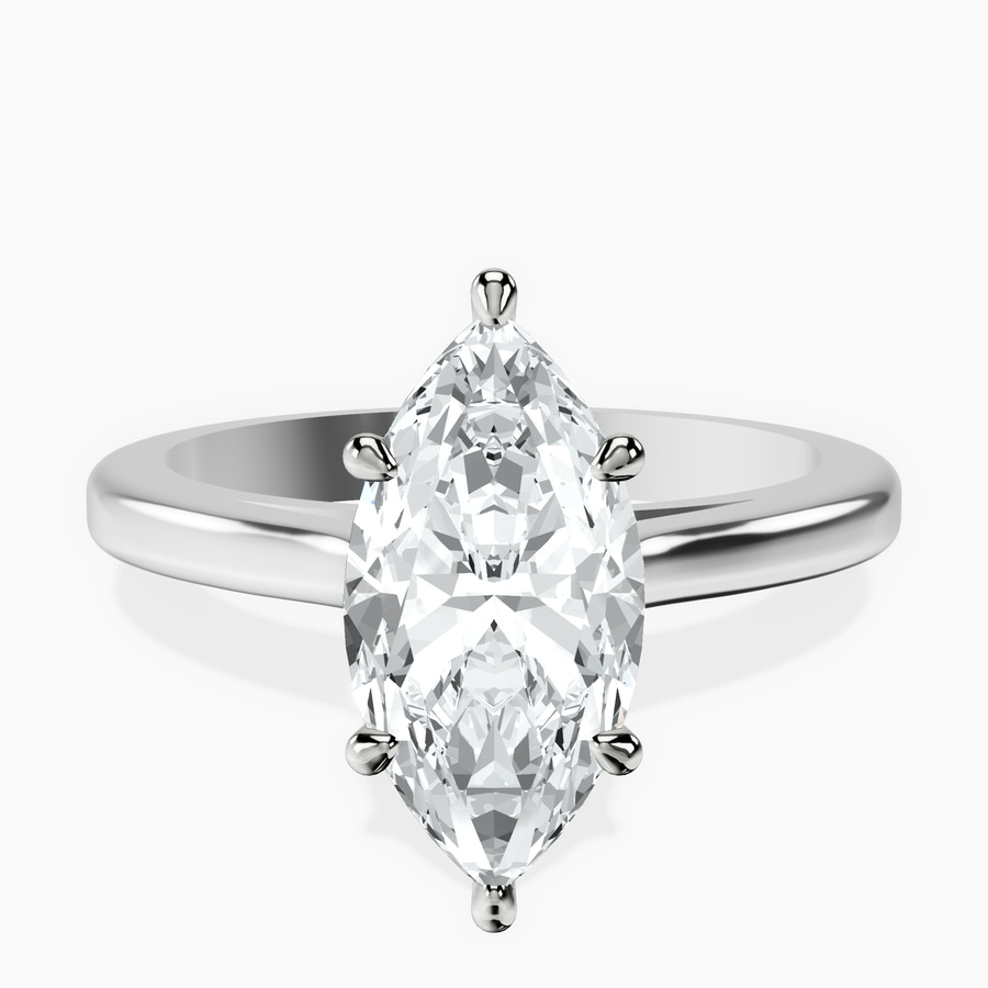 10kt White Gold Siran Secret Halo Lab Diamond Ring front image
