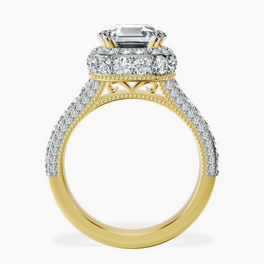 18kt Yellow Gold Luxoré Vintage Allure Lab Diamond Ring side right image one