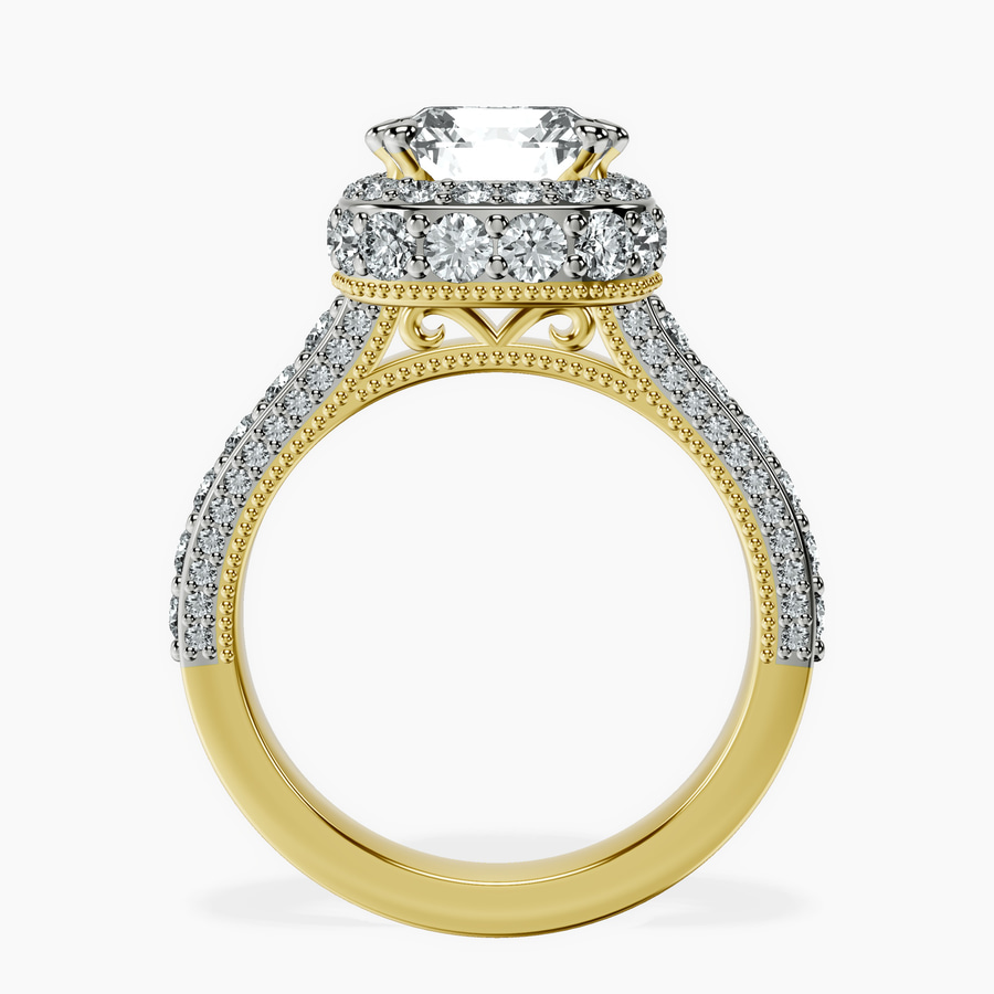 18kt Yellow Gold Luxoré Vintage Allure Lab Diamond Ring side right image one