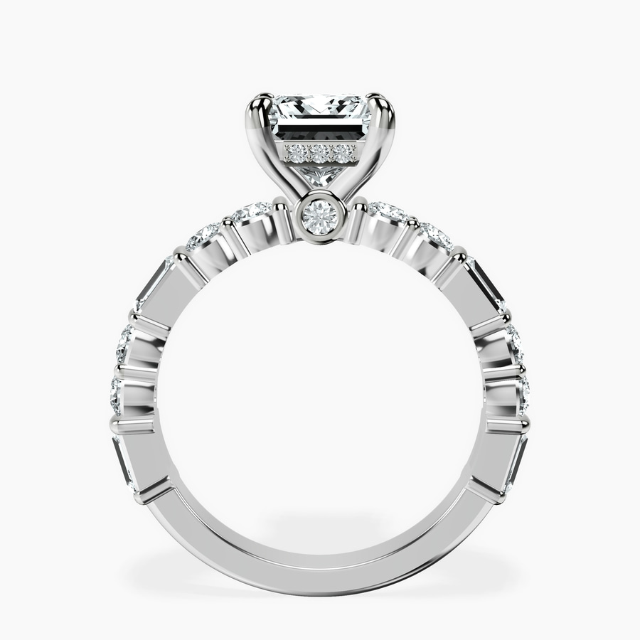 10kt White Gold Enchanted Bliss Side Stone Lab Diamond Ring side right image one