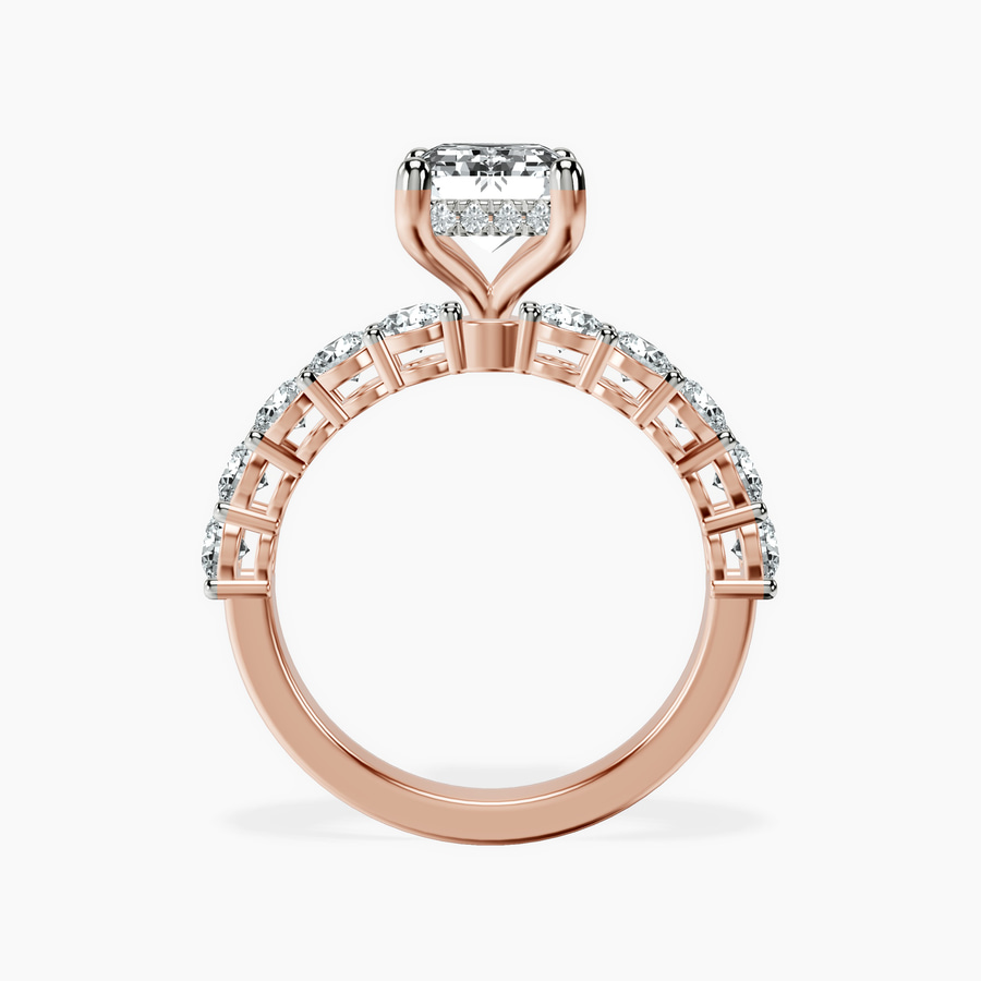18kt Rose Gold Elinor Side Round Lab Diamond Ring side right image one